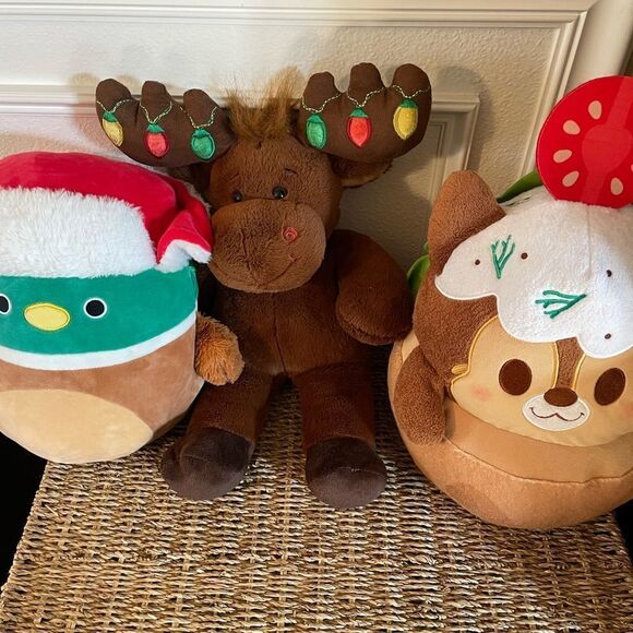 Disney Chip Falafel Pita Munchlings Reindeer Build a Bear Avery Christmas Plush - Picture 6 of 15